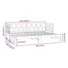 vidaXL Tagesbett Ausziehbar Massivholz Kiefer 2x(80x200) cm