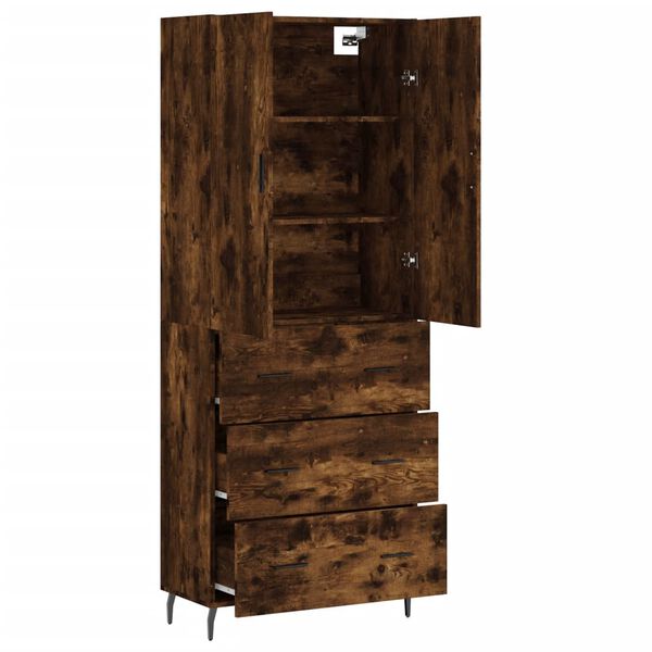 vidaXL Highboard R&auml;uchereiche 69,5x34x180 cm Holzwerkstoff