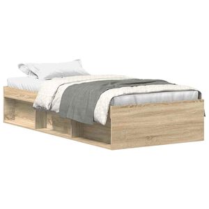 vidaXL Bettgestell Sonoma-Eiche 100x200 cm