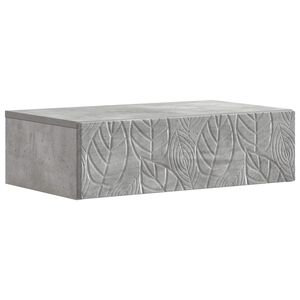 vidaXL Wandmontierter Beistelltisch Betongrau 59 x 34,5 x 17 cm