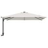 vidaXL Gartenparasol Beige und Schwarz 248,5 x 247,5 x 160 cm