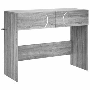 vidaXL Konsolentisch Grau Sonoma 96,5 x 38 x 75 cm Holzwerkstoff