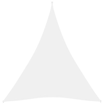vidaXL Sonnensegel Oxford-Gewebe Dreieckig 3x4x4 m Weiß