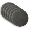 vidaXL Kissenbezug 6 pcs HEERLEN Dunkelgrau &Oslash; 40 cm Samt