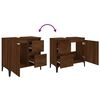 vidaXL Badschrank Braun Eichen-Optik 65x33x60 cm Holzwerkstoff