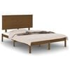 vidaXL Massivholzbett Honigbraun 120x190 cm