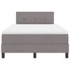 vidaXL Boxspringbett mit Matratze mit LED Taupe 120 x 200 cm Stoff