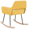 vidaXL Schaukelstuhl Gelb Stoff