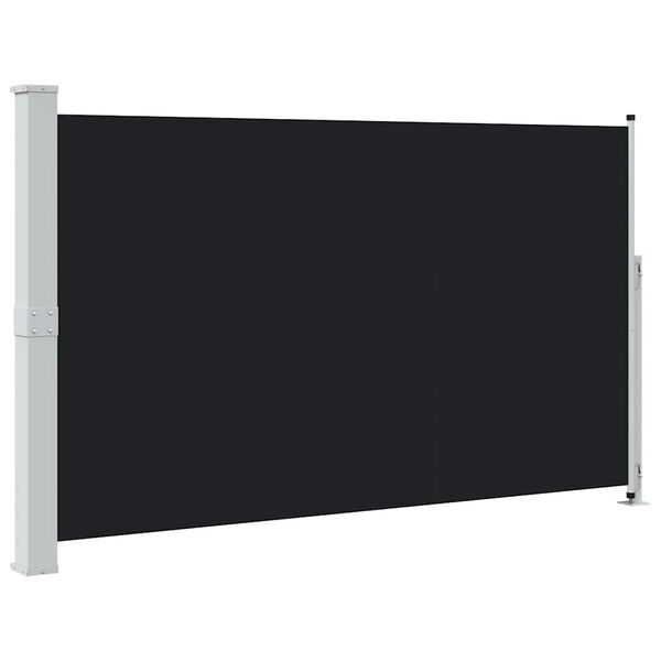 vidaXL Seitenmarkise Ausziehbar 180x300 cm Schwarz