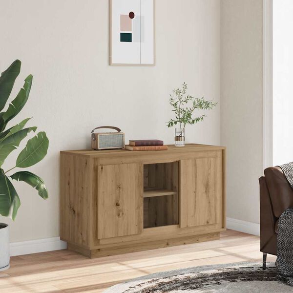 vidaXL Sideboard Artisan-Eiche 102x35x60 cm Holzwerkstoff
