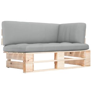 vidaXL Outdoor-Ecksofa Paletten Kiefernholz Impr&auml;gniert