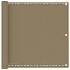 vidaXL Balkon-Sichtschutz Taupe 90x600 cm HDPE