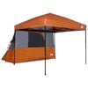 vidaXL Camping-Zelt-Set 2 Stk. 4 Personen Orange Taffeta und Stoff