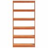 vidaXL B&uuml;cherregal Wachsbraun 80 x 30 x 167,5 cm Massives Kiefernholz