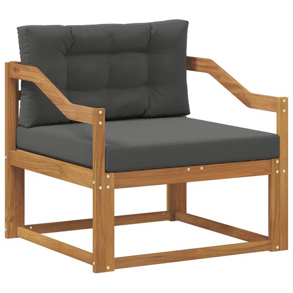 vidaXL Outdoor Mittelsofa Massivholz Akazie Natur