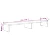 vidaXL Monitorst&auml;nder Braun Eichen-Optik 110x23,5x9 cm Holzwerkstoff