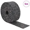 vidaXL Gummi-Granulat-Rolle Schwarz 500 x 8 x 0,6 cm Gummi