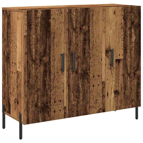 vidaXL Sideboard Altholz 90 x 34 x 80 cm Holzwerkstoff