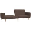 vidaXL Schlafsofa 2-Sitzer Taupe Stoff