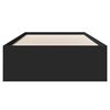 vidaXL Bettgestell Schwarz 90x200 cm Holzwerkstoff