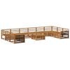 vidaXL Sofagarnituren 11 pcs Massivholz Akazie