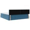 vidaXL Bett mit Stauraum und LED mit LED Dunkelblau 200 x 200 cm Samt
