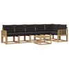 vidaXL Outdoor-Sofagarnitur 7 stk. Wei&szlig; und Schwarz