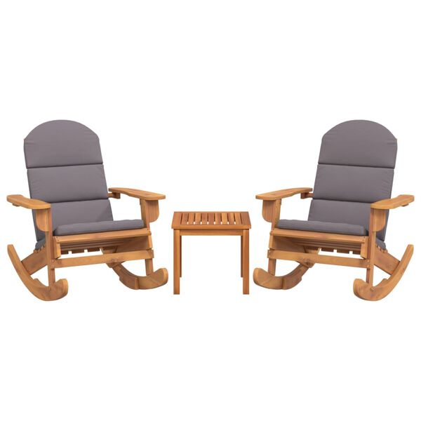 vidaXL 3-tlg. Garten-Lounge-Set Adirondack Massivholz Akazie