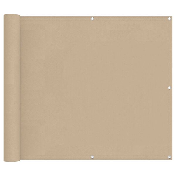 vidaXL Balkonsichtschutz Beige 100 x 300 cm Oxford-Stoff