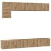 vidaXL TV-Schrankset 5 pcs Artisan-Eiche Holzwerkstoff