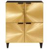 vidaXL Beistellschrank mit Speicher Schwarz und Gold 60 x 33.5 x 75 cm