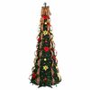 vidaXL Künstlicher Weihnachtsbaum mit 200 LEDs Grün 210 cm PVC