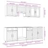 vidaXL 8-tlg. K&uuml;chenschrank-Set Kalmar Altholz-Optik Holzwerkstoff