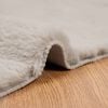 vidaXL Kunstfell Hasen Teppich Olite Beige 200 x 200 cm Polyester