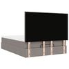 vidaXL Ottoman-Bett mit Matratze Taupe 140x190 cm Stoff