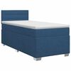 vidaXL Boxspringbett mit Matratze mit Kopfteil Blau 100 x 200 cm Stoff