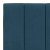 vidaXL Bett mit Matratze "Hanko" Blau 200x200 cm Samt