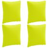 vidaXL 4-teilige R&uuml;cken-Kissen PUTTEN 4 pcs 100 % Polyester Hellgr&uuml;n