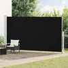 vidaXL Seitenmarkise Ausziehbar 200x500 cm Schwarz