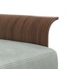 vidaXL Schlafsofa in L-Form Hellgrau 279x140x70 cm Samt