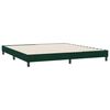 vidaXL Boxspringbett ohne Matratze Dunkelgr&uuml;n 180x220 cm Samt