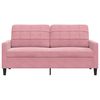 vidaXL 2-Sitzer-Sofa Rosa 140 cm Samt