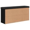 vidaXL Schuhbank Schwarz 102x32x50 cm Holzwerkstoff