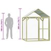 vidaXL H&uuml;hnerk&auml;fig 1,5x1,5x2 m Impr&auml;gniertes Kiefernholz