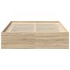 vidaXL Bettgestell Sonoma-Eiche 140x200 cm