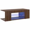 vidaXL TV-Schrank mit LED-Leuchten Braun Eichen-Optik 90x39x30 cm