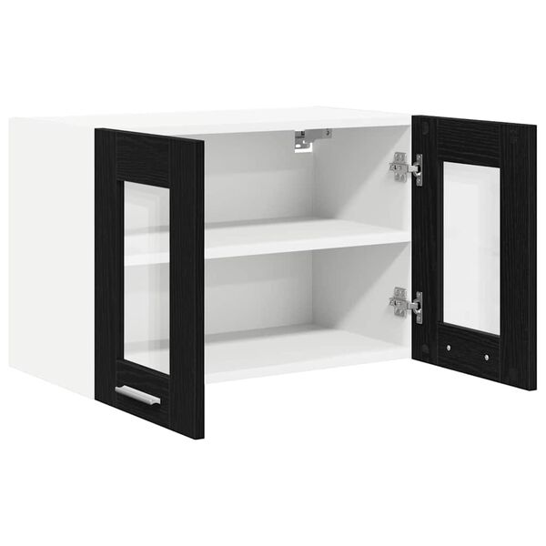 vidaXL H&auml;ngeschrank Schwarz Eichen-Optik 60 x 31 x 40 cm Holzwerkstoff