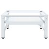 vidaXL Waschmaschinen-Untergestell mit Ausziehbarer Ablage Wei&szlig;