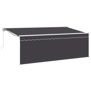 vidaXL Ausziehbare Markise Anthrazit 400 x 200 cm