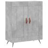vidaXL Highboard Betongrau 69,5x34x180 cm Holzwerkstoff